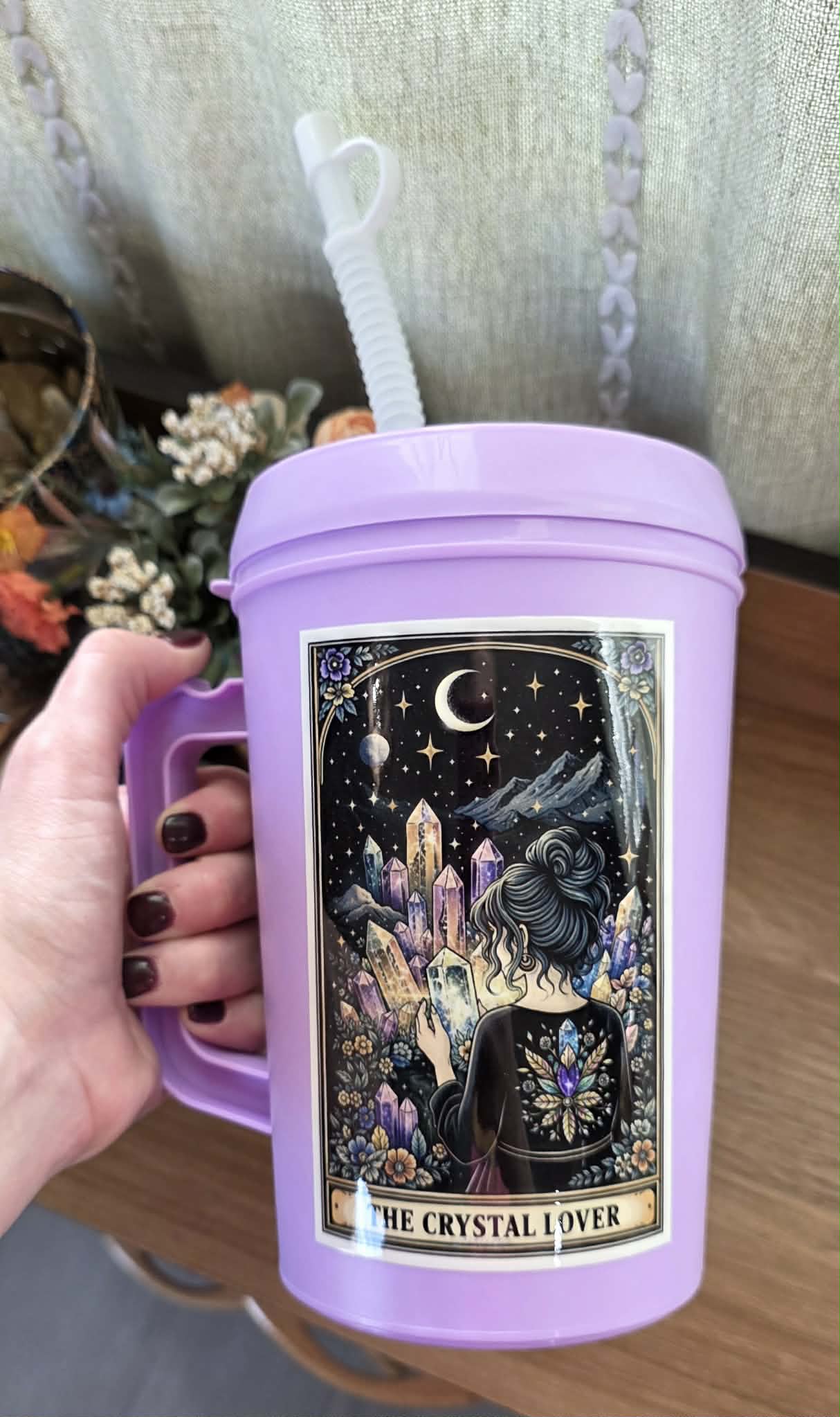 Crystal Lover *Lavender* - 34oz Mega Trucker Mug