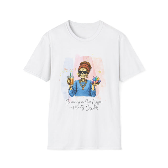 Surviving on Iced Coffee and Pretty Crystals T-Shirt