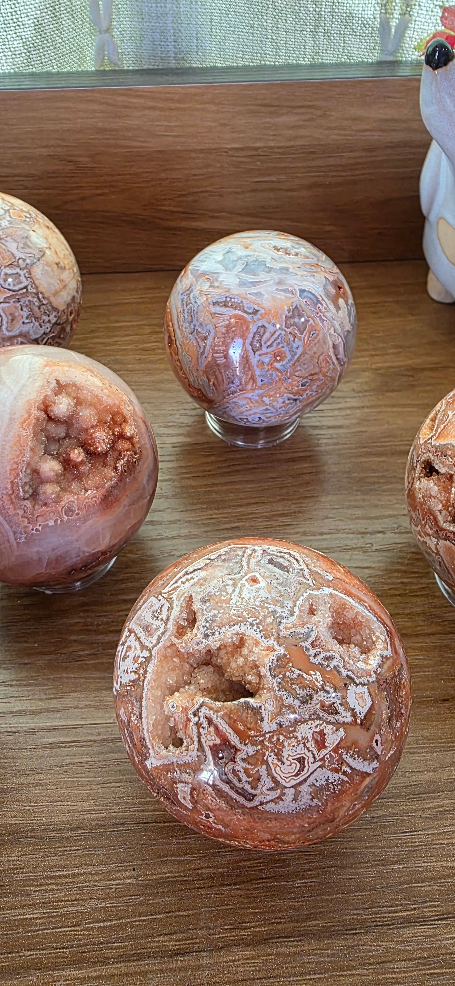 Pink Lace Agate Sphere