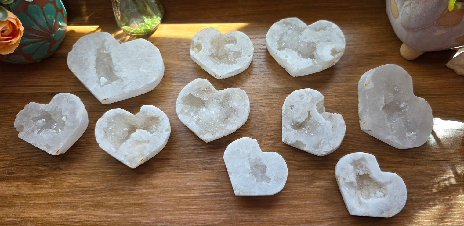 Quartz Geode Heart