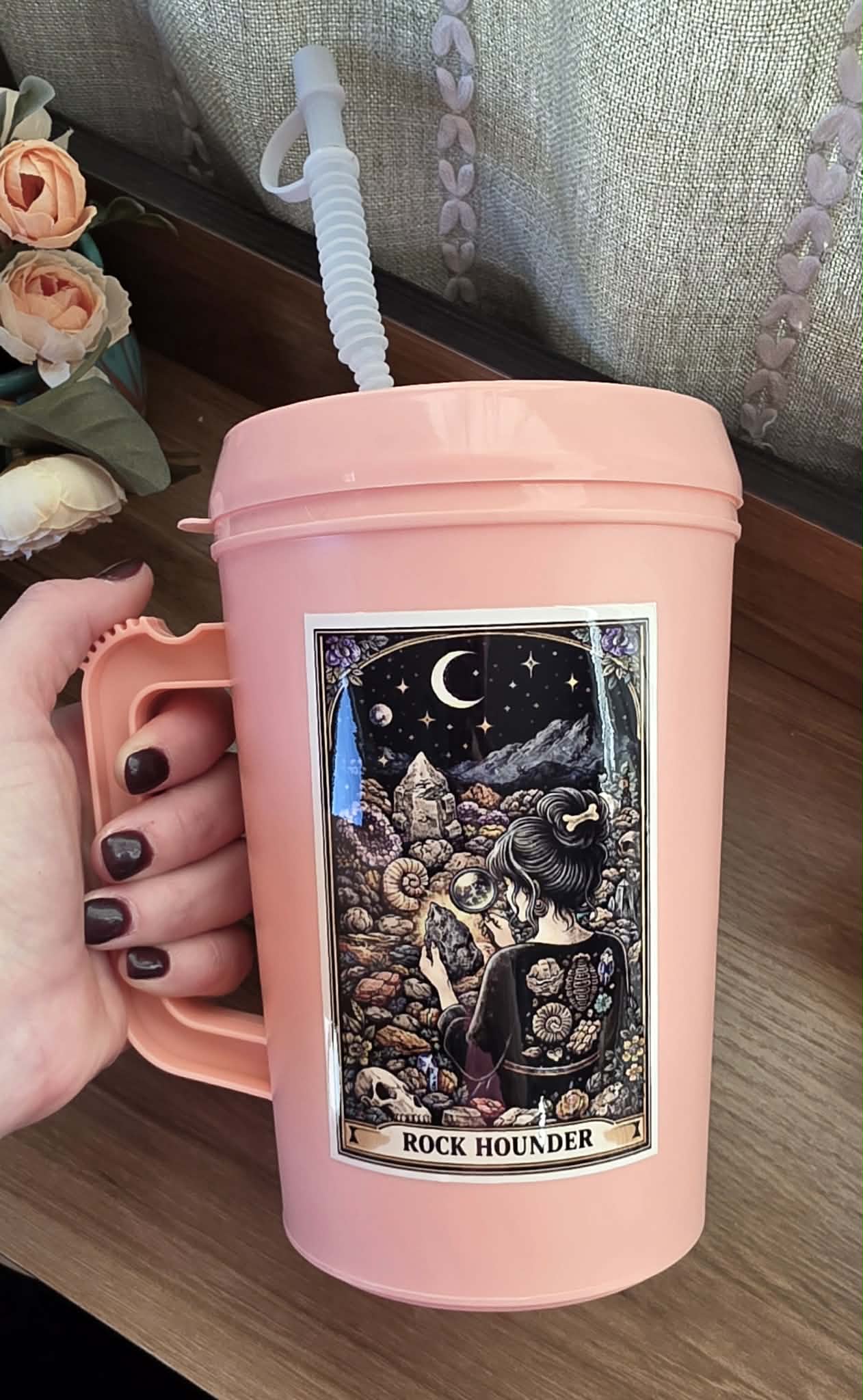 Rock Hounder *Pink* - 34oz Mega Trucker Mug
