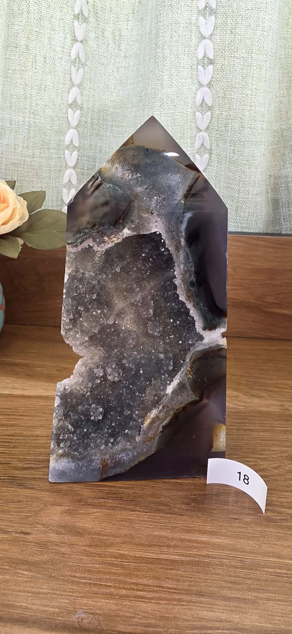 Large Druzy Geode Agate Towers