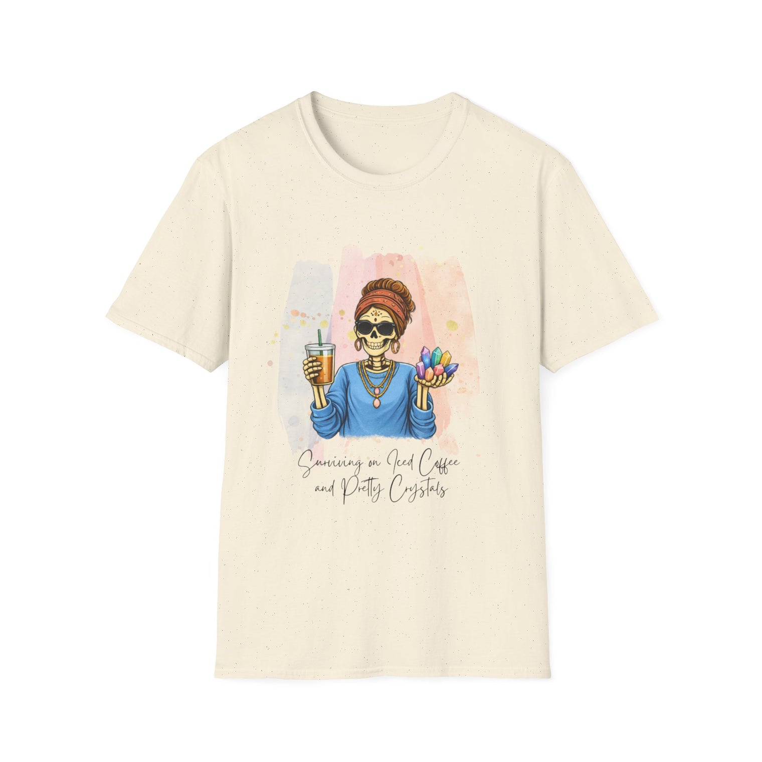 Surviving on Iced Coffee and Pretty Crystals T-Shirt