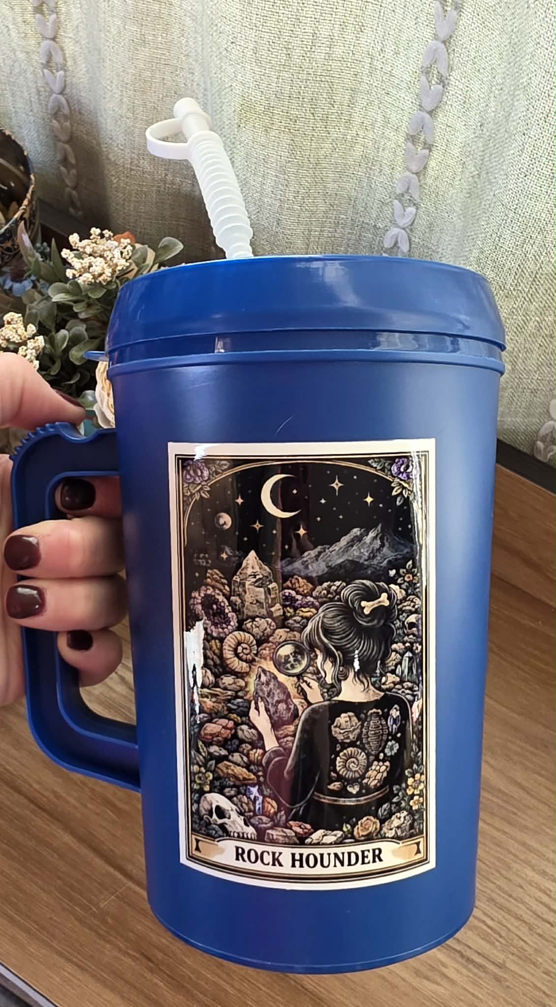 Rock Hounder *Blue* - 34oz Mega Trucker Mug