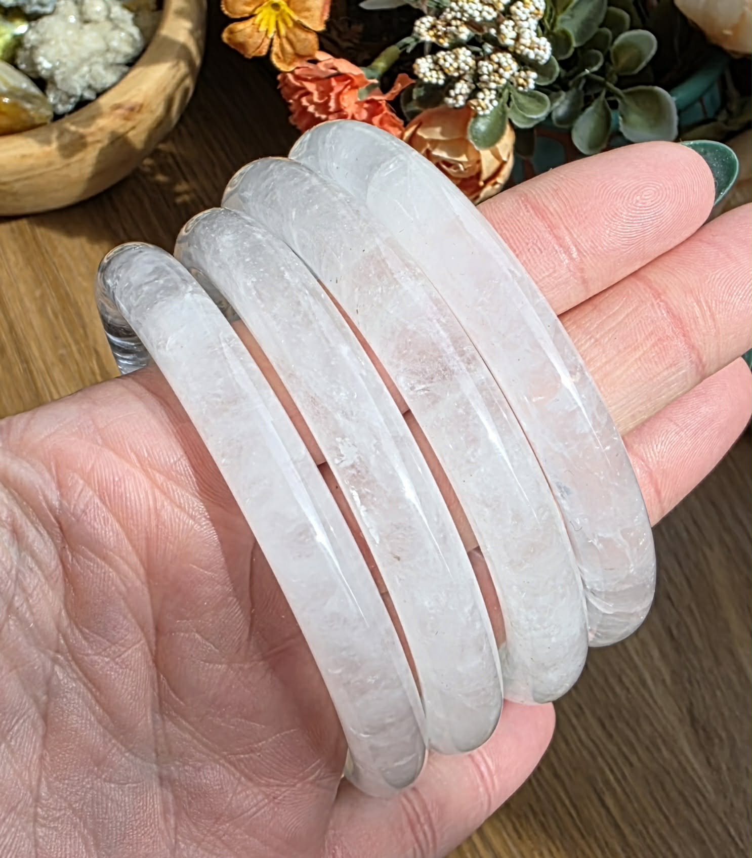 Clear Quartz Bangle