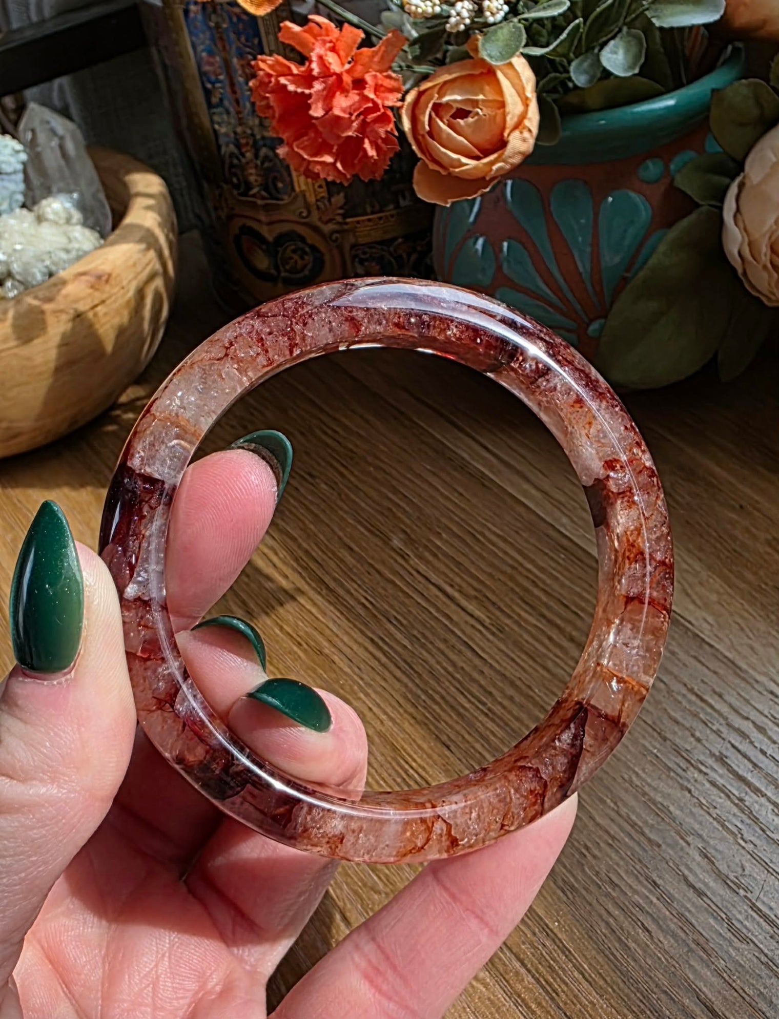 Red Agate Bangle