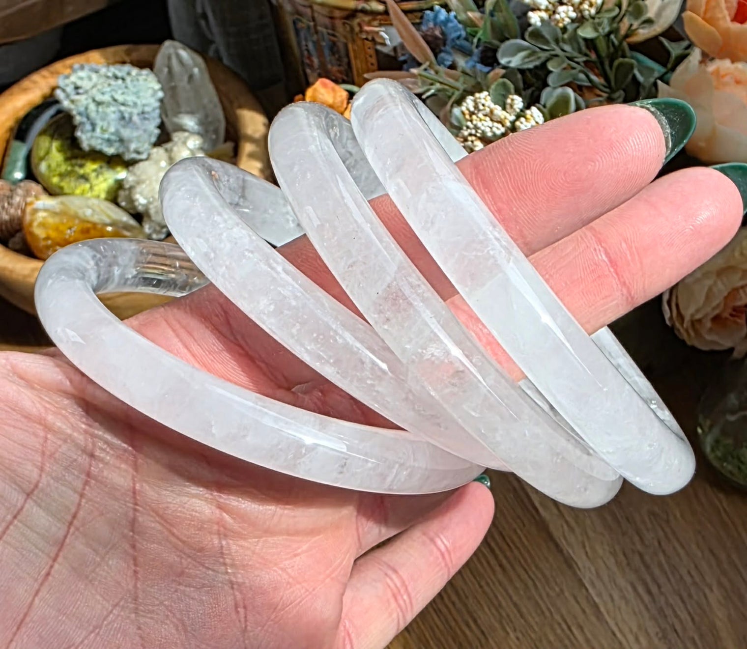 Clear Quartz Bangle