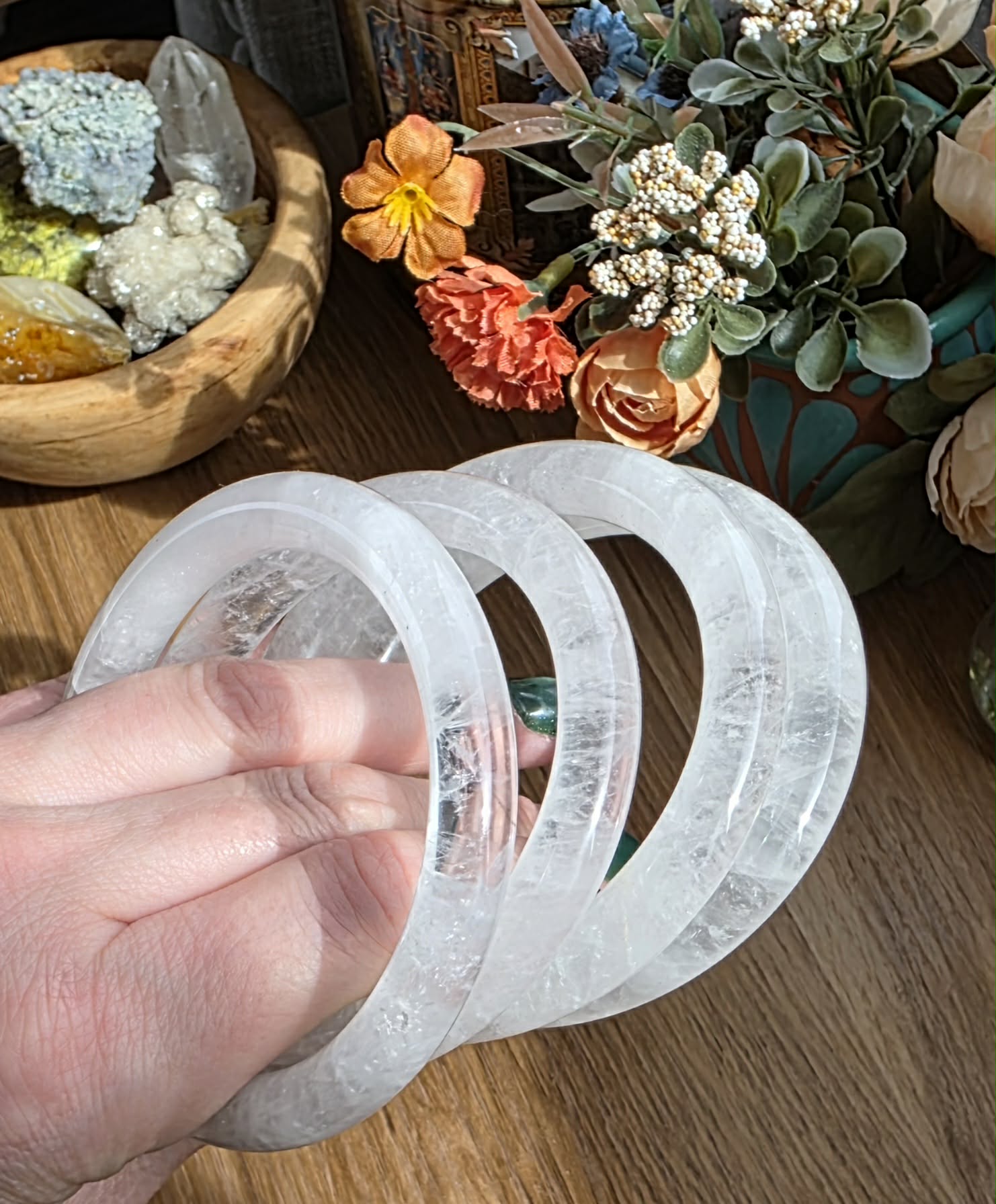 Clear Quartz Bangle