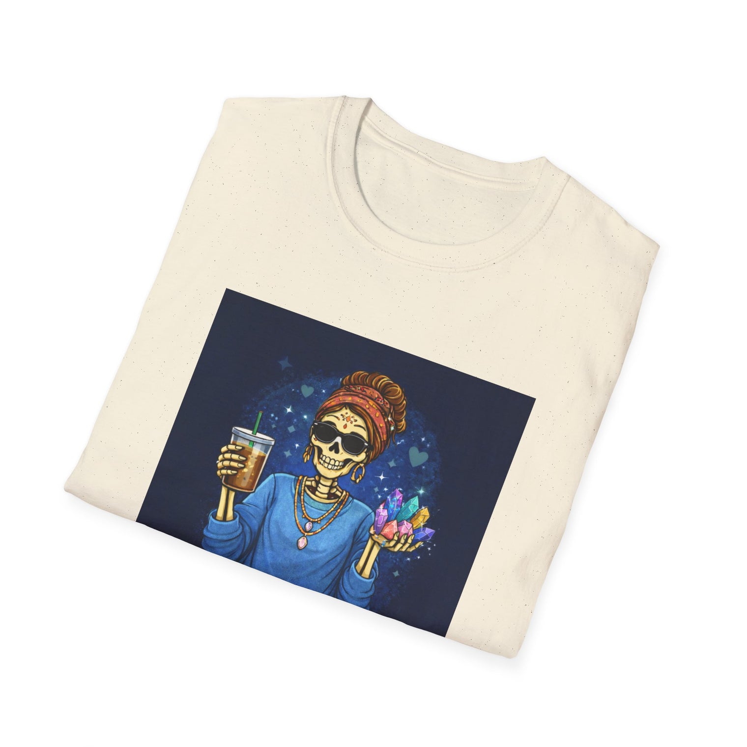 Surviving on Iced Coffee & Pretty Crystals T-Shirt