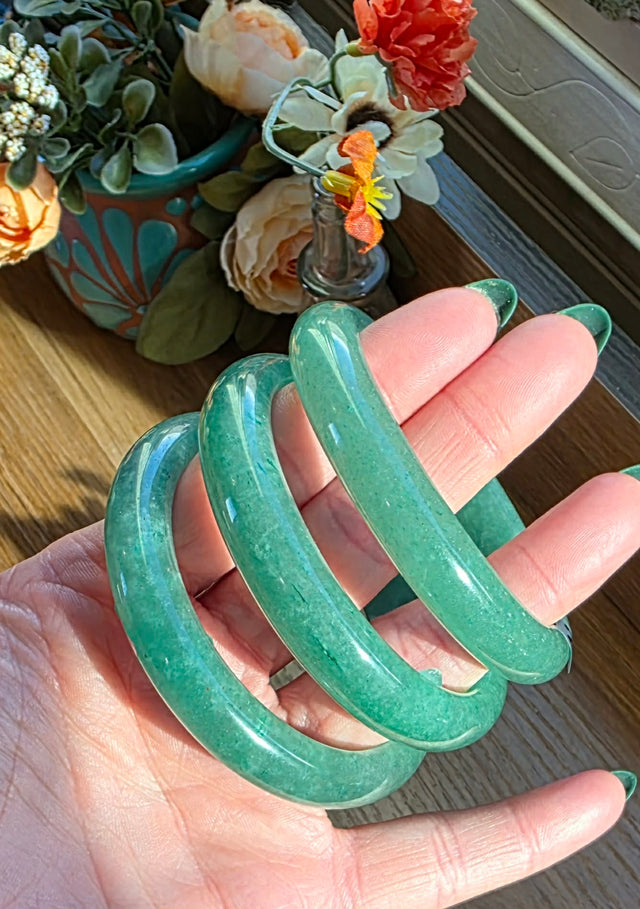 Green Aventurine Bangle