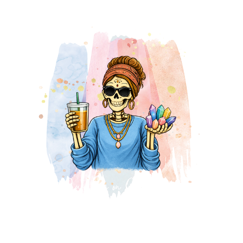 Surviving w/Iced Coffee *Hot Pink* - 34oz Mega Trucker Mug