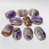 Amethyst Banded Agate Palm Stone