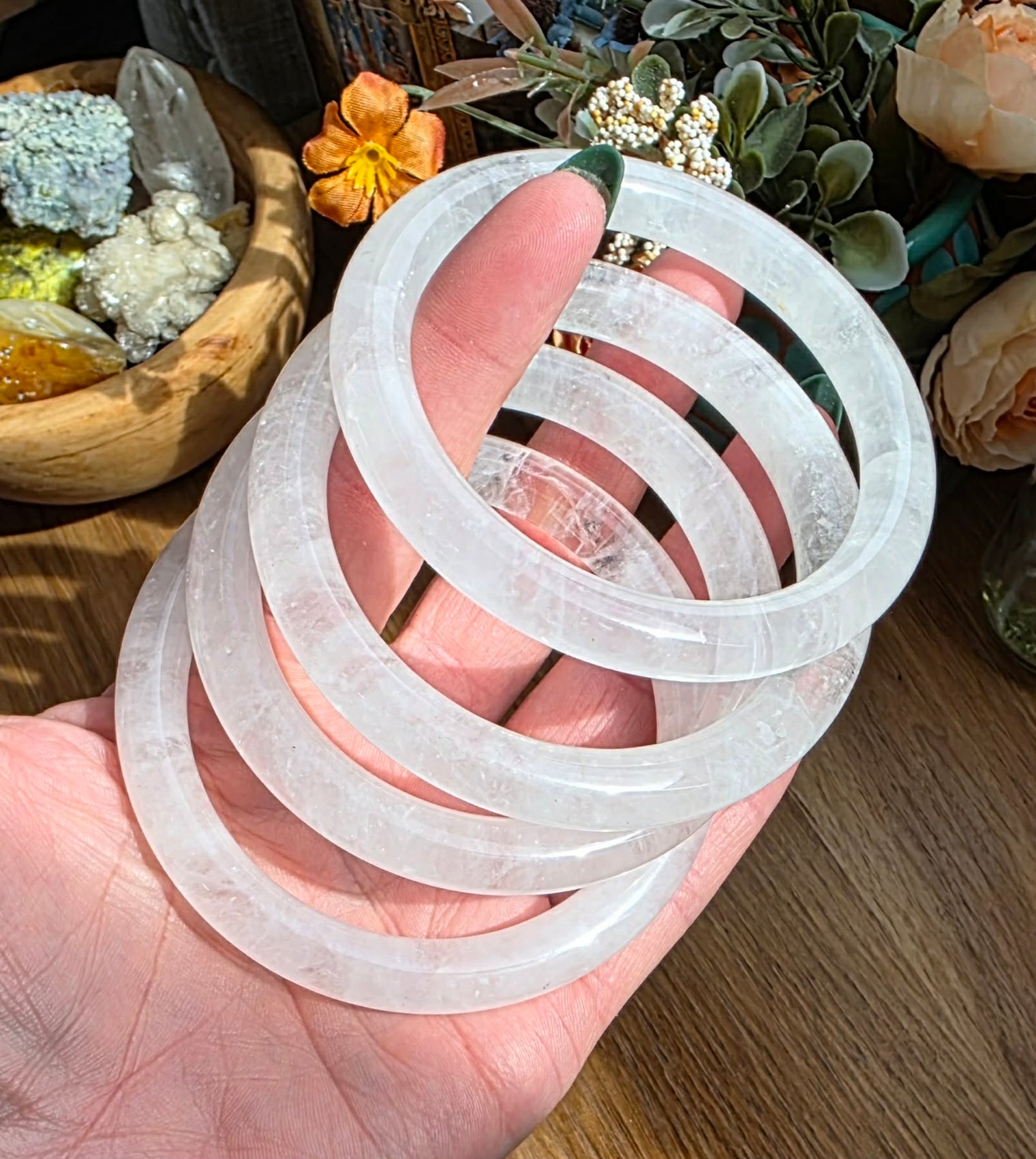 Clear Quartz Bangle