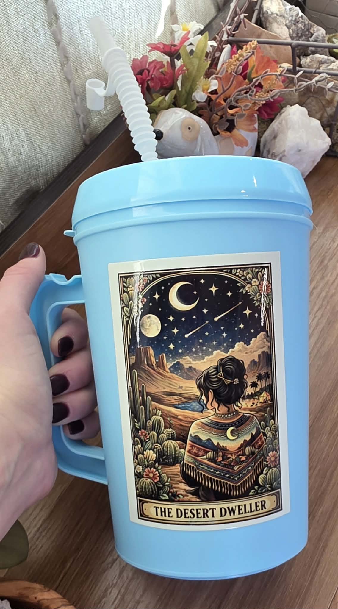 Light Blue Desert Dweller - 34oz Mega Trucker Mug