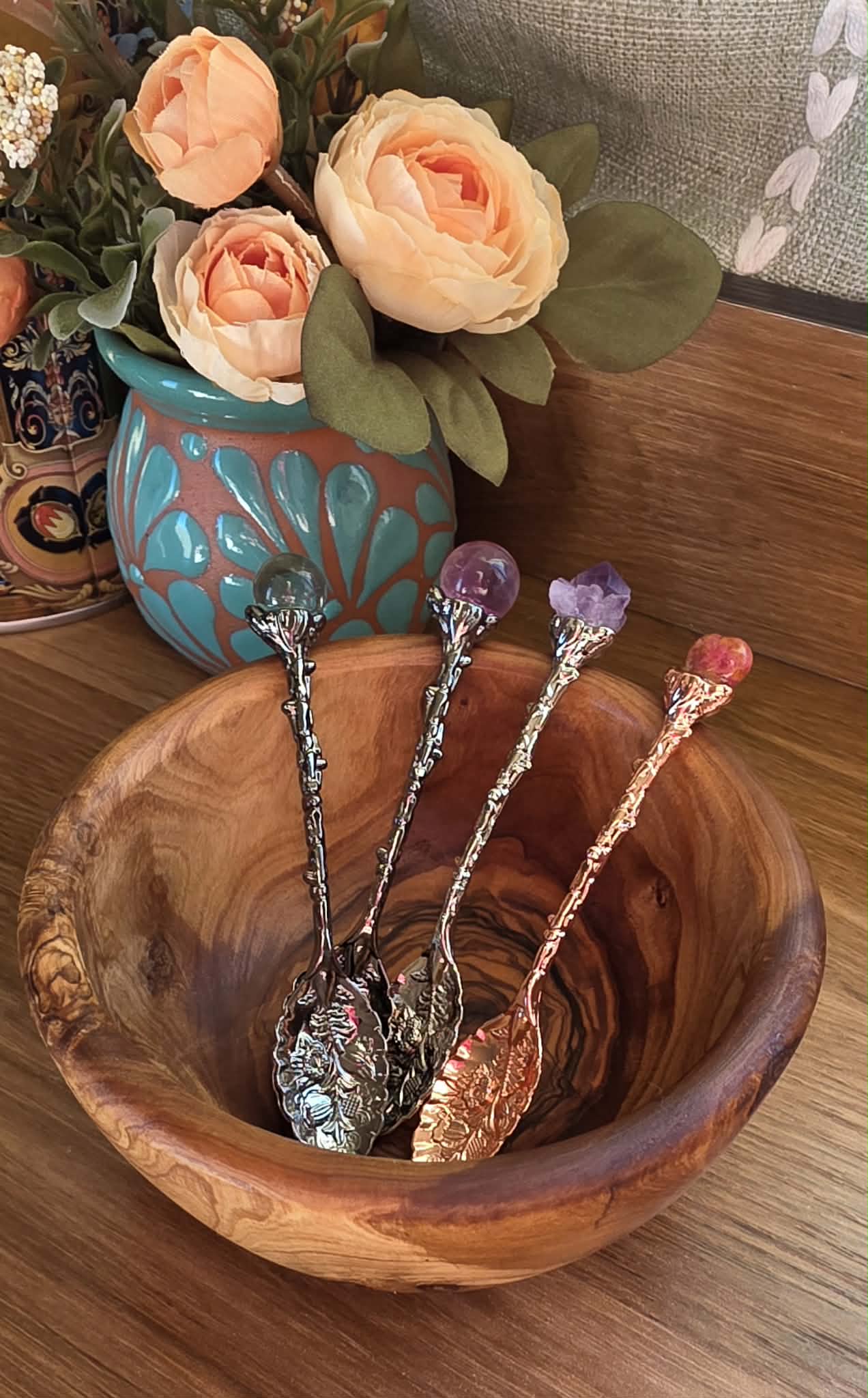 Raw Amethyst Cluster Tea Spoon