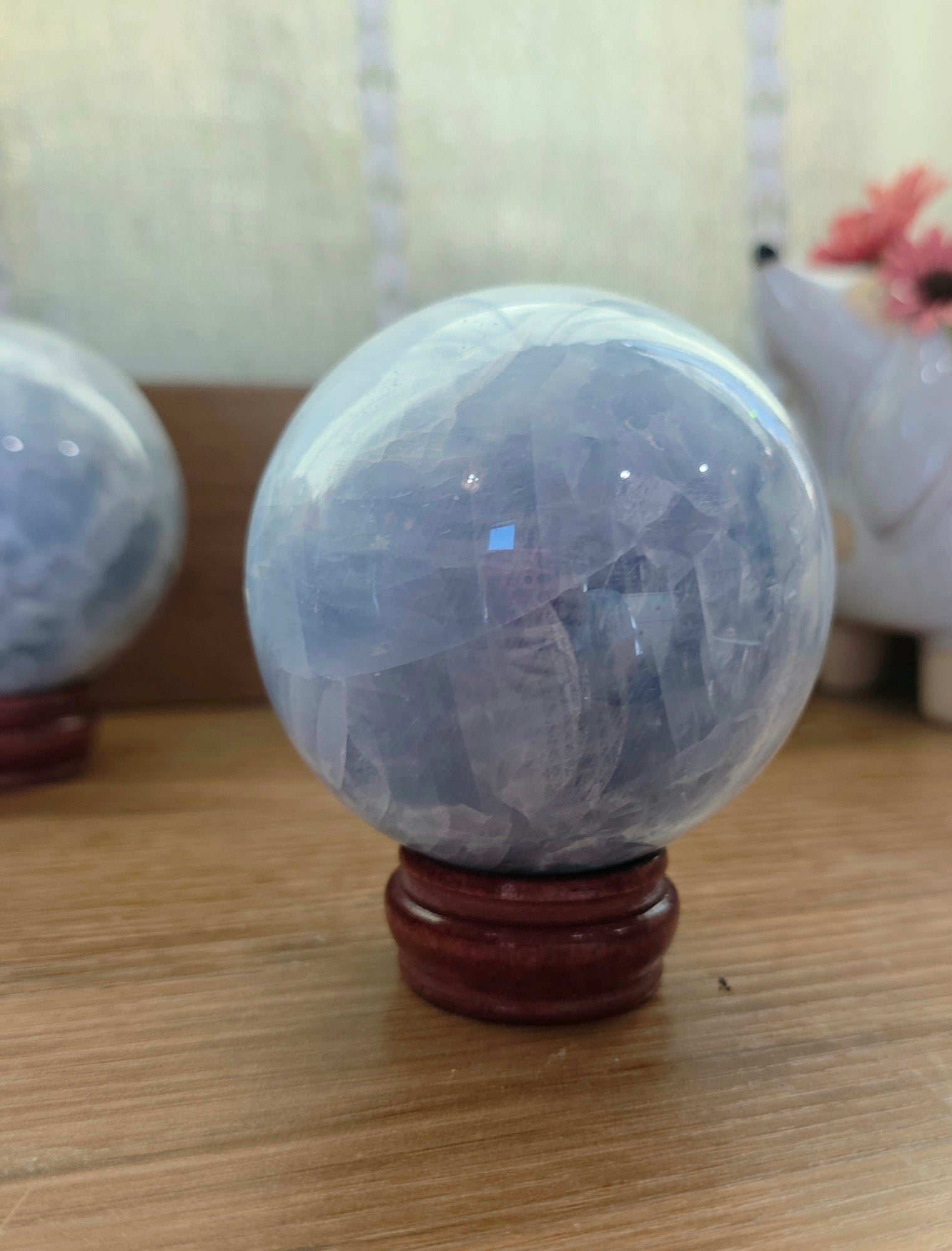 Blue Calcite Sphere