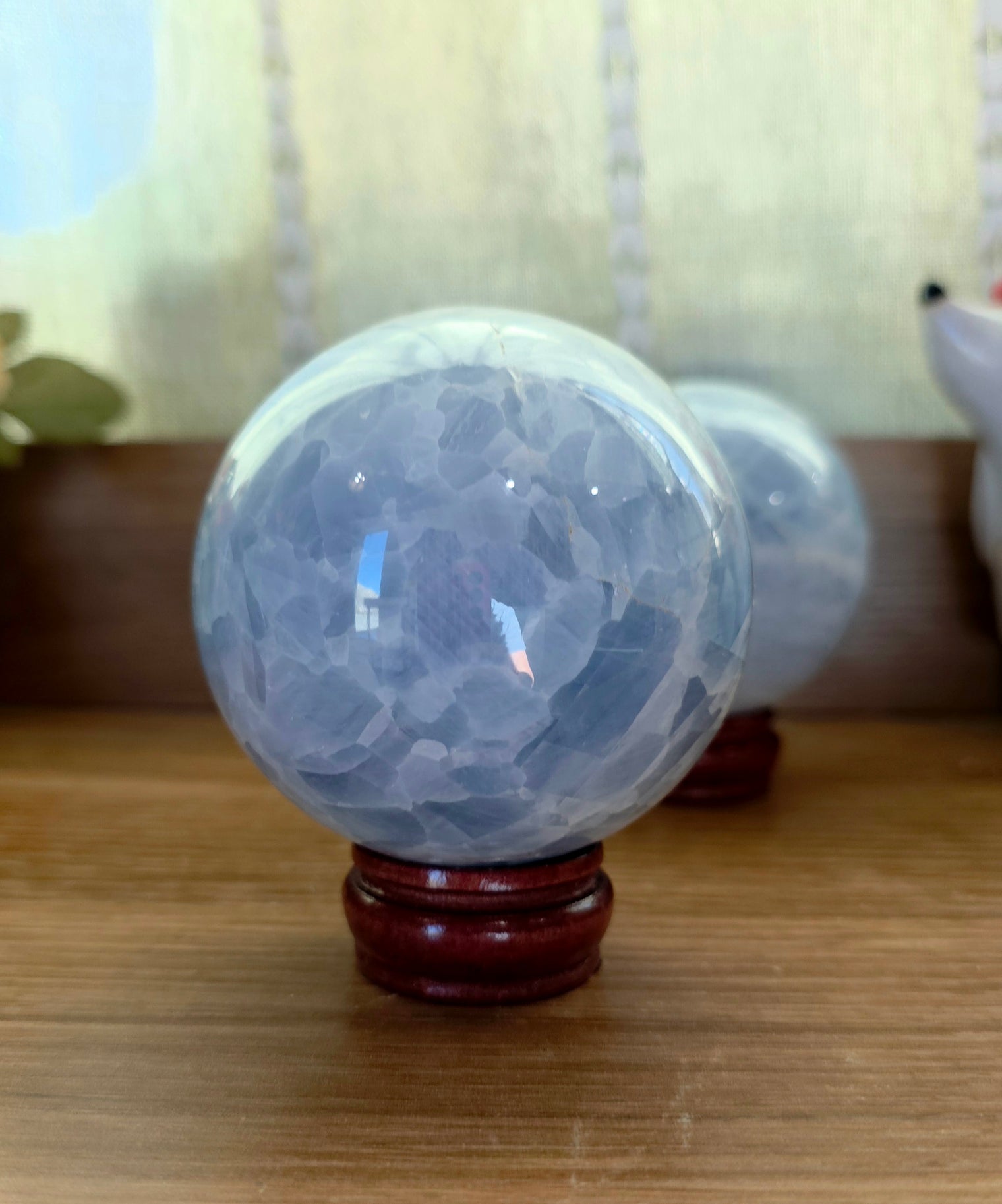 Blue Calcite Sphere