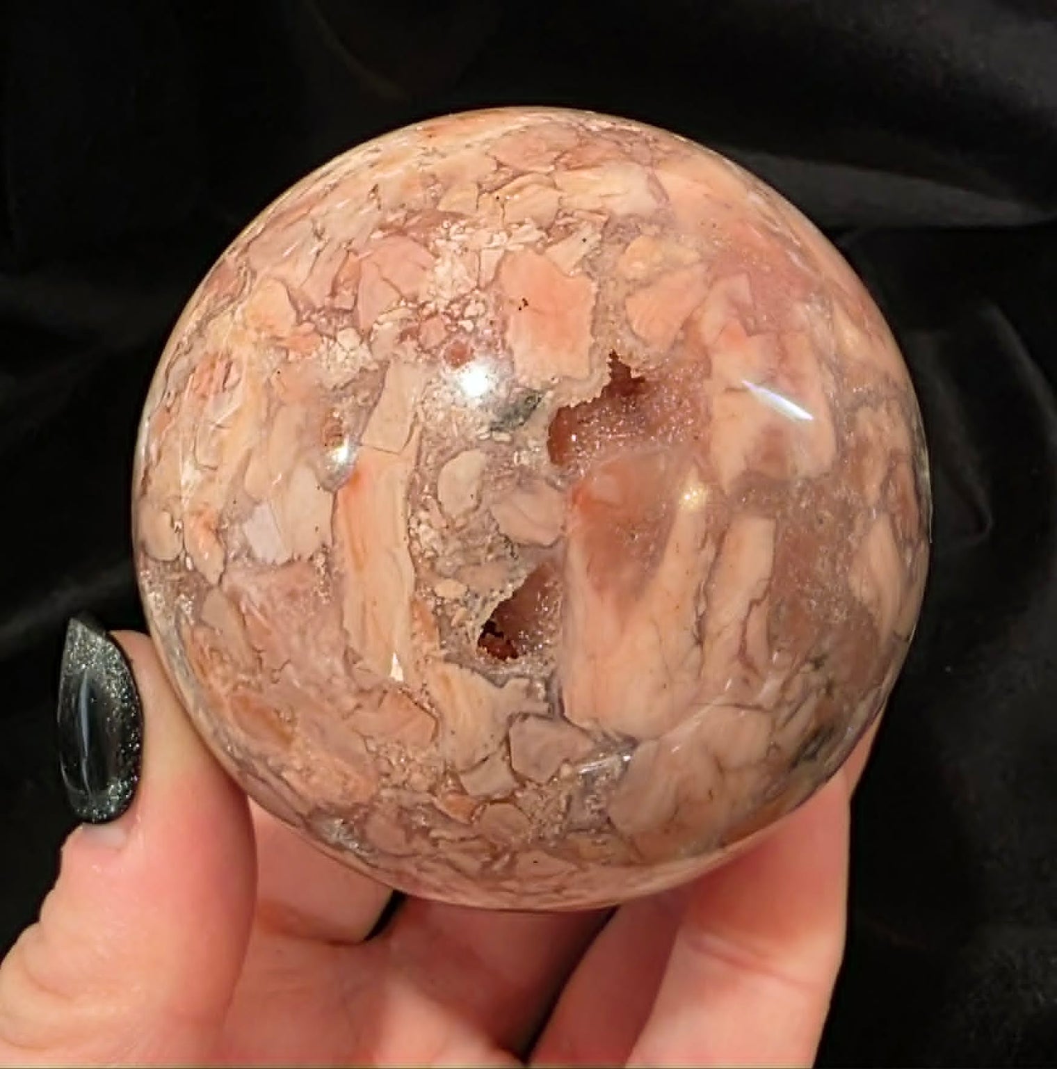 Pink Agate Sphere