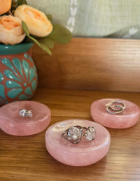 Rose Quartz Shallow Bowl
