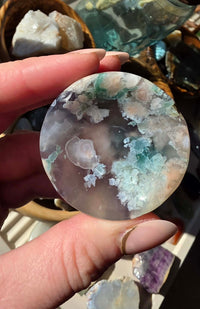 Sakura Flower Agate Shallow Bowl