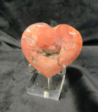 Pink Agate Heart