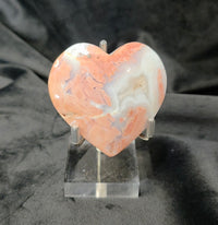 Pink Agate Heart