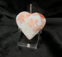 Pink Agate Heart