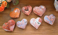 Pink Agate Heart
