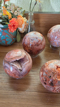 Pink Lace Agate Sphere