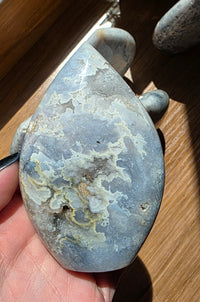 Blue Plume Agate Flame
