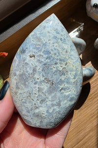 Blue Plume Agate Flame