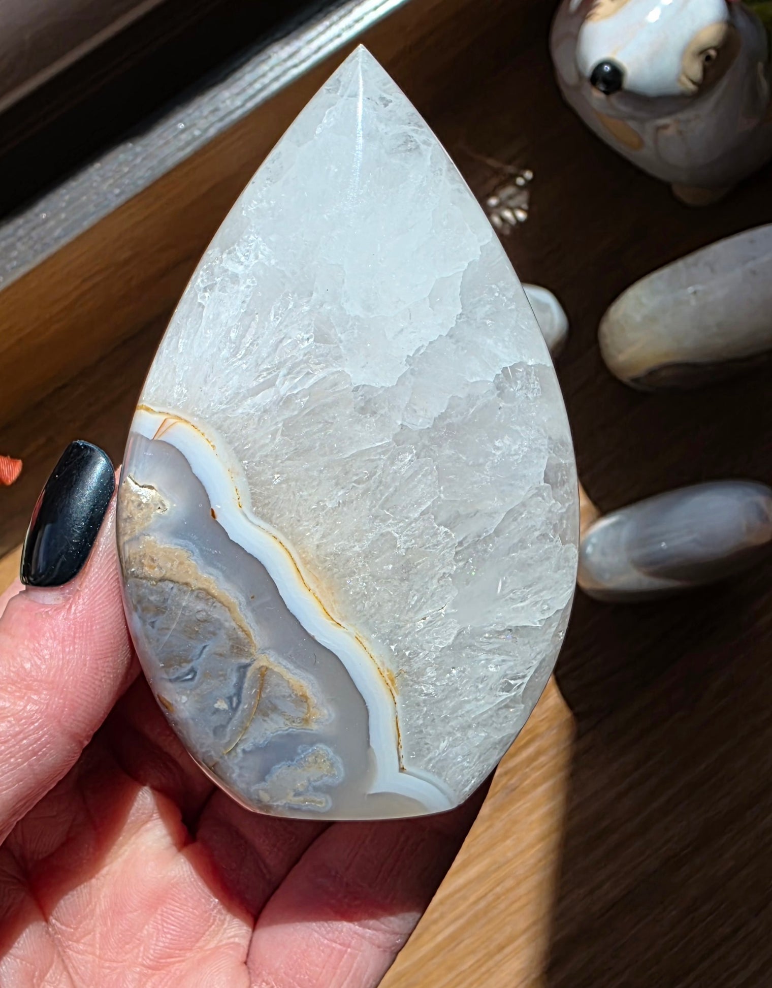 Orb Agate Flames