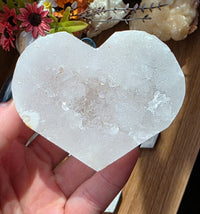 Quartz Geode Heart
