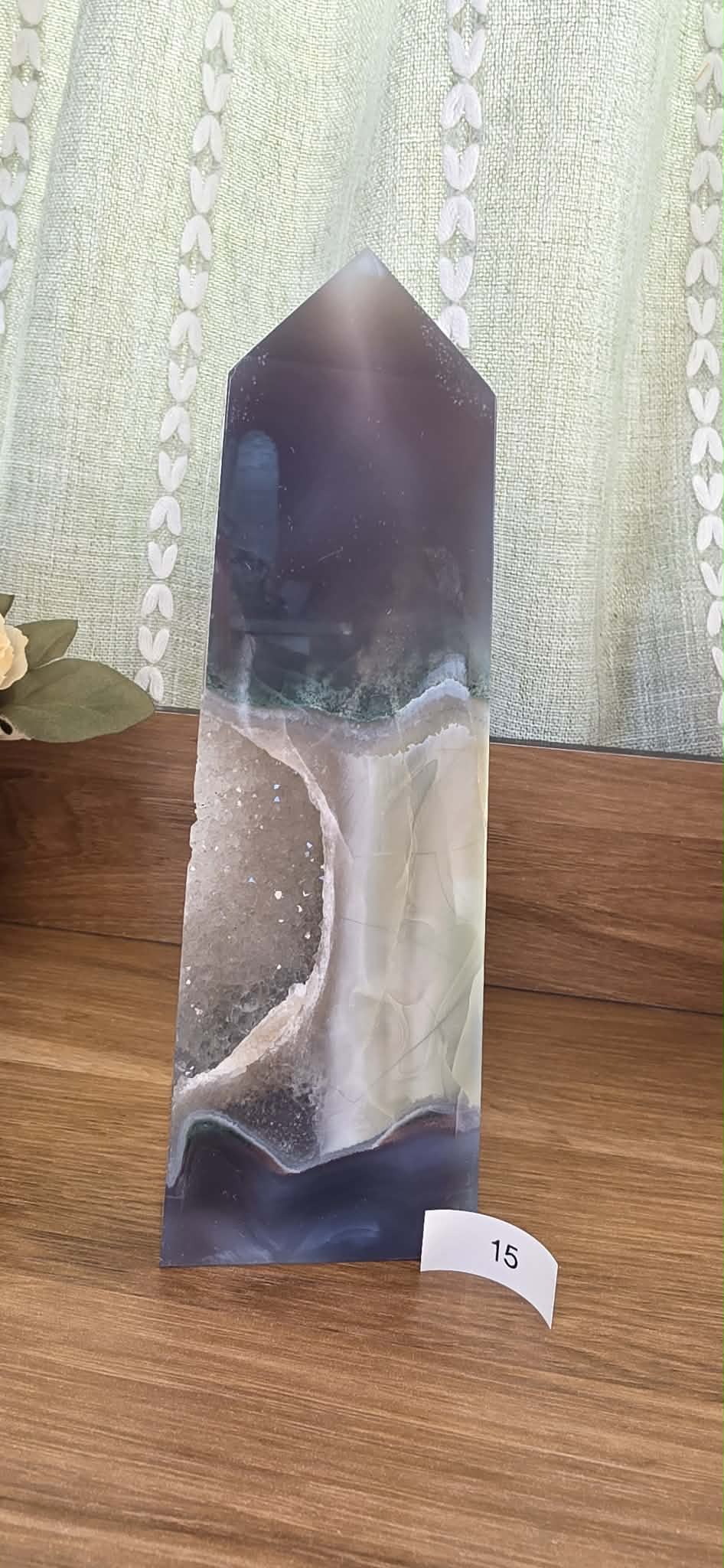 Large Druzy Geode Agate Towers