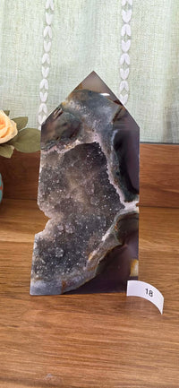 Large Druzy Geode Agate Towers