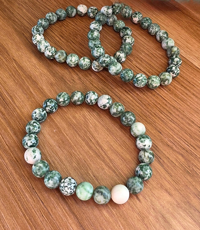 Jade Tumbled Bead Bracelet