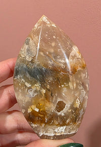 Pink Plume Agate Flame