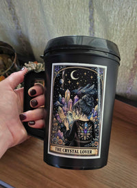 Crystal Lover *Black* - 34oz Mega Trucker Mug