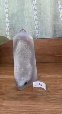 Large Druzy Geode Agate Towers