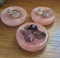 Rose Quartz Shallow Bowl