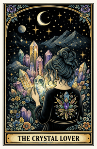 Crystal Lover *Black* - 34oz Mega Trucker Mug