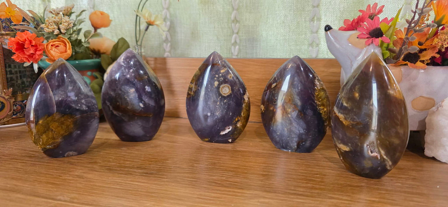 Purple Chalcedony Flame