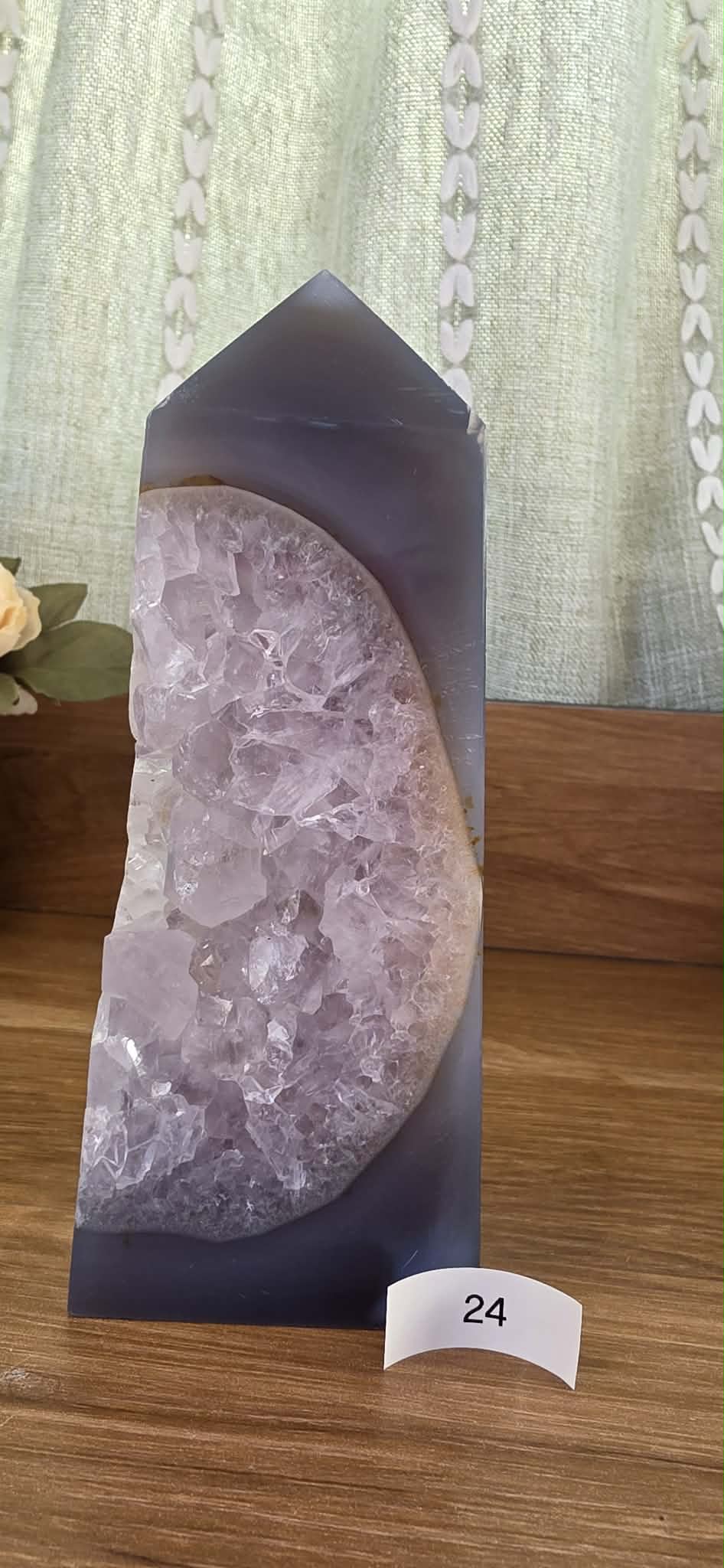 Large Druzy Geode Agate Towers