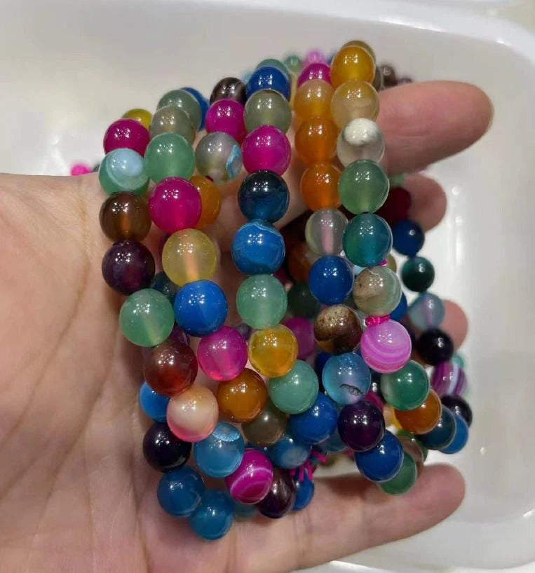 Multi-Colored Agate Bracelet