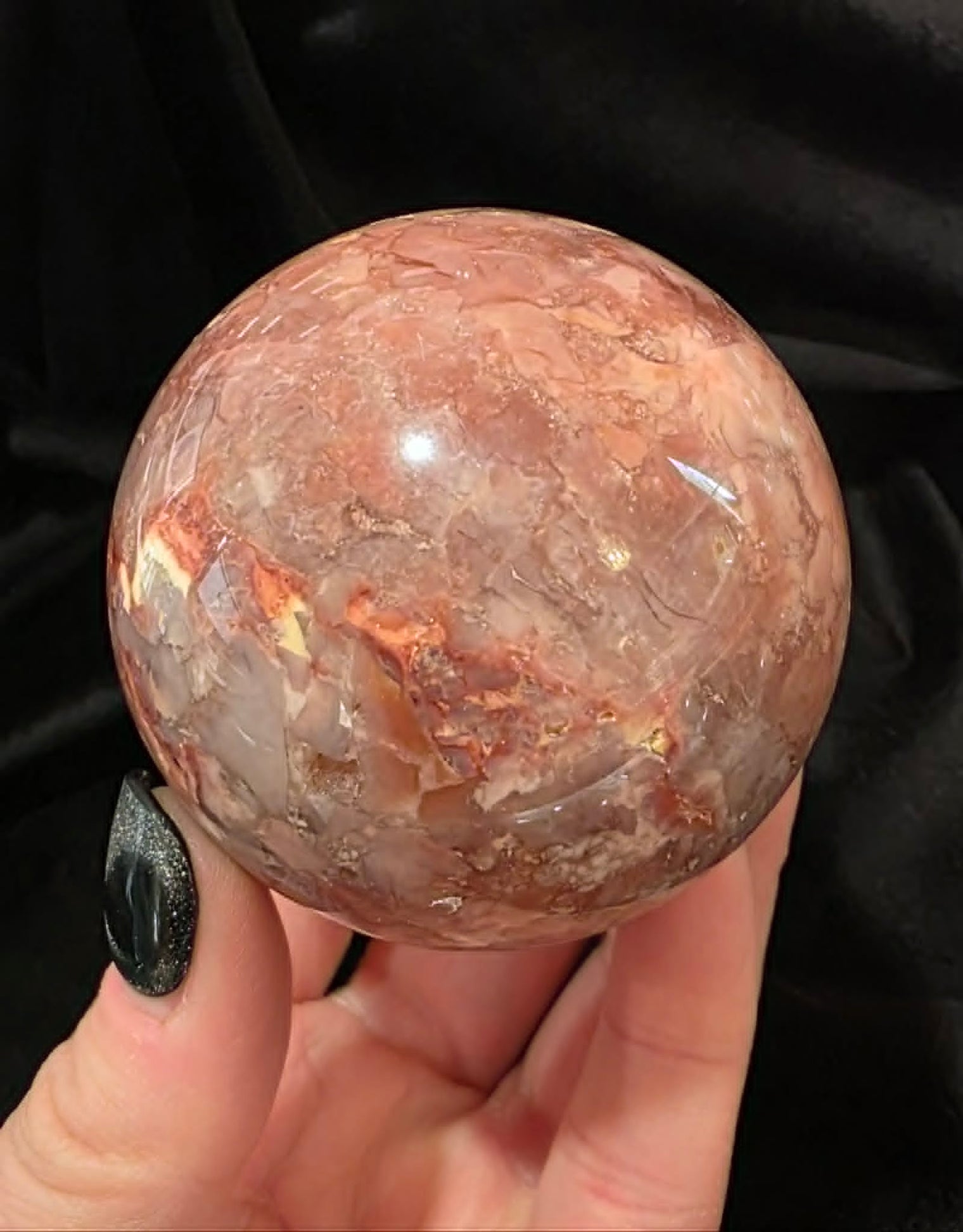 Pink Agate Sphere