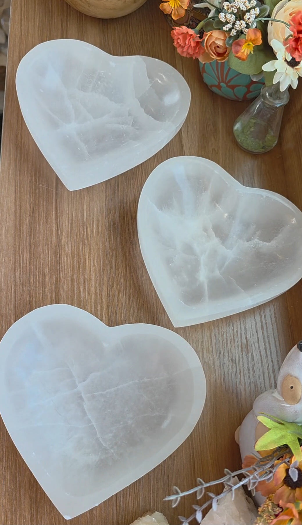 Selenite Heart Bowl