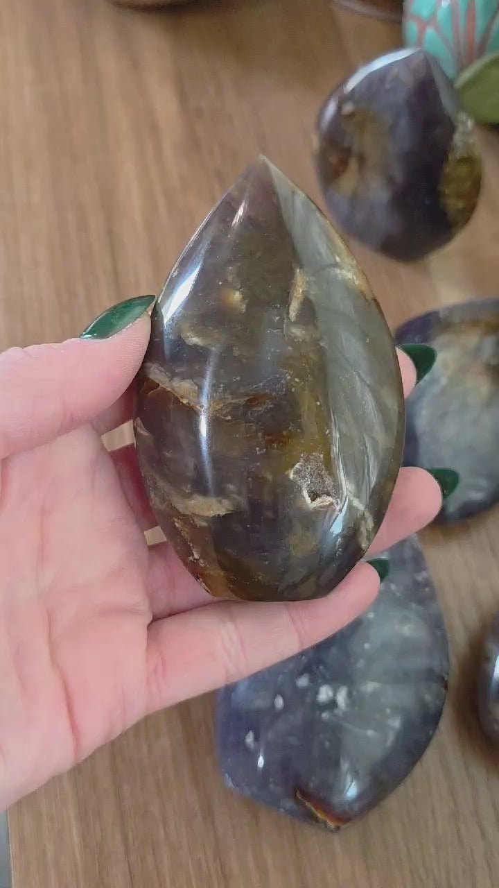 Purple Chalcedony Flame