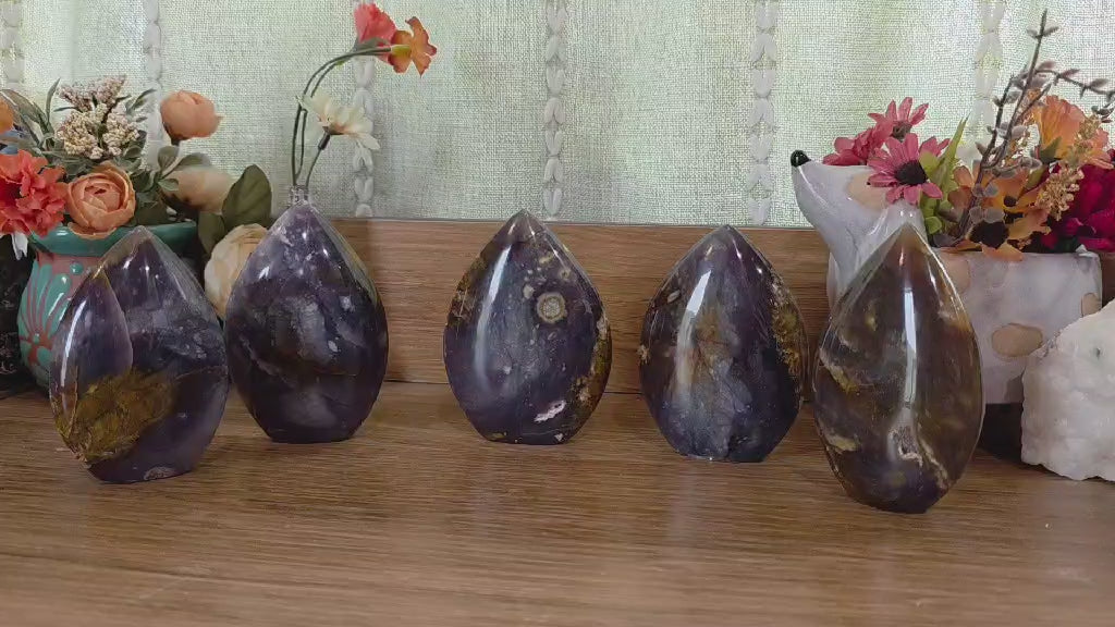 Purple Chalcedony Flame