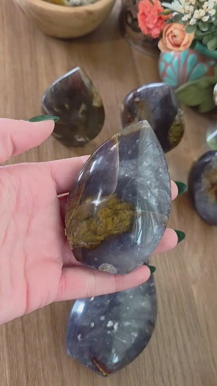 Purple Chalcedony Flame