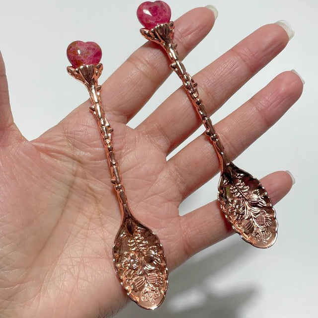 Rhodonite Mini Heart Tea Spoon